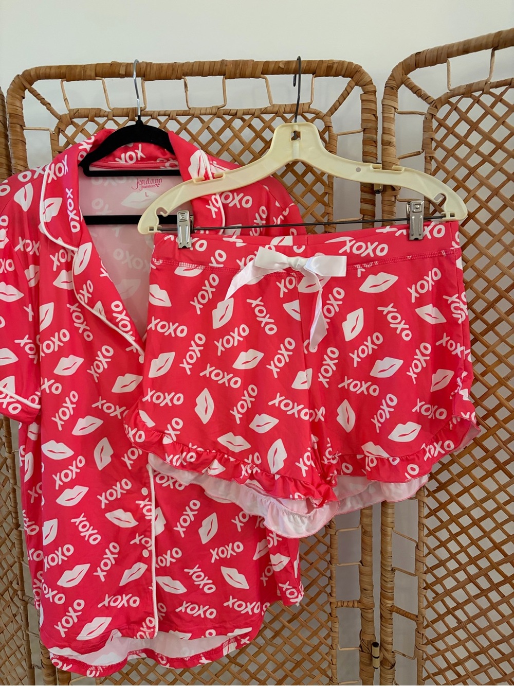 NWT Jordann’s Jammie’s Women’s Pink XOXO Short Pajama Set - Picture 5 of 10
